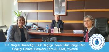 Sağlık Bakanlığı Halk Sağlığı Genel Müdürlüğü Ruh Sağlığı Dairesi Başkanı Esra Alataş ziyareti